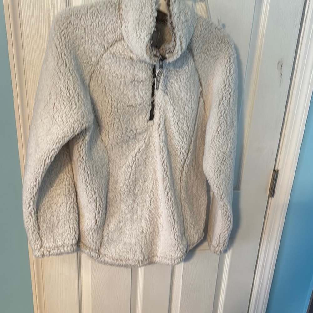 Cozy White Sherpa Pullover